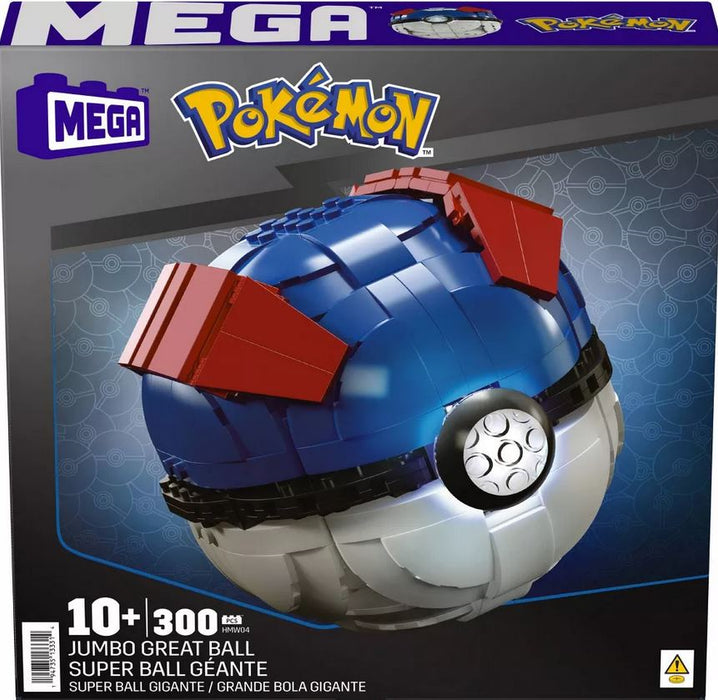 Mega  Blokspoke'mon Jumbo Super Great Ball Geante (300) Pc