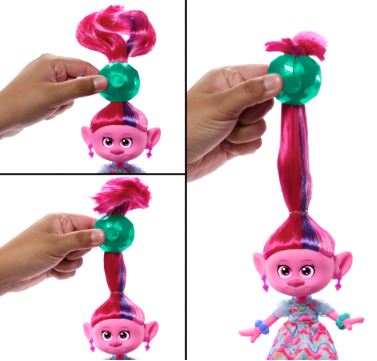 Trolls Queen Poppy Fashion Doll With 10 Accessories