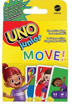 Uno Junior Move! Card Game For Ages;3+