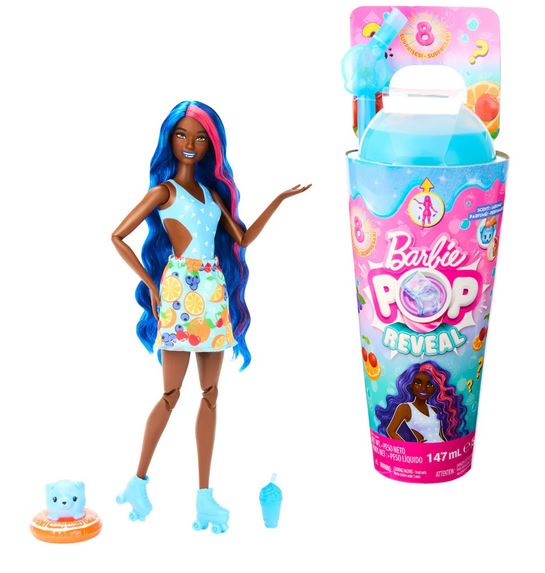 Barbie Pop Reveal Blueberry Juicy Doll