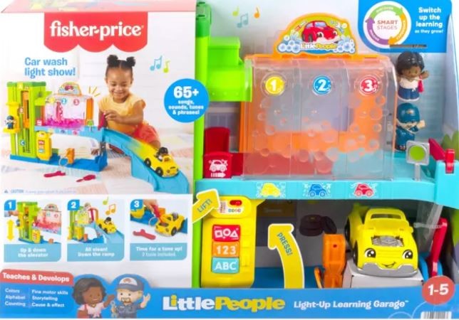 Fisher-price Little People Light-up Learning Garage Ages:1-5 Yrs