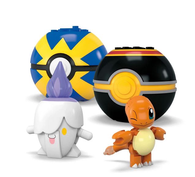 Mega Bloks Poke'mon Fire-type 4 Poke'ball Pack