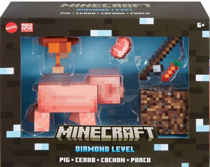 Minecraft Diamond Level Pig Playset