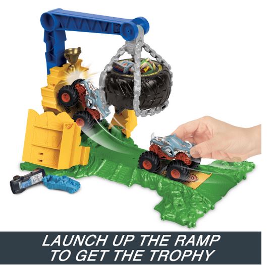 Hot Wheels Monster Jam Rhinomite Challenge Playset