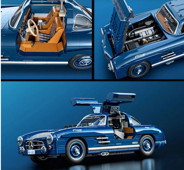 Hot Wheels Brick Shop Mercedes 300sl  Building Model Kit