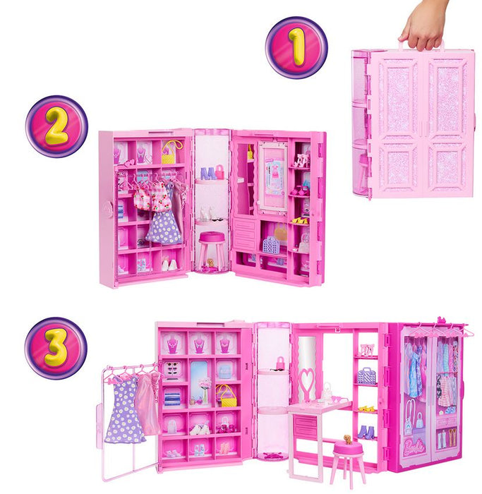 Barbie Dream Closet With Doll & Accessories