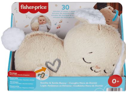 Fisher-price Soothe & Settle Bunny Plush With Calming Sound