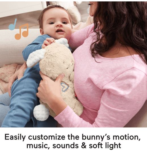 Fisher-price Soothe & Settle Bunny Plush With Calming Sound