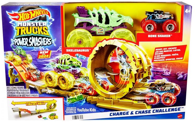 Hot Wheels Monster Trucks Power Smashers Charge & Go