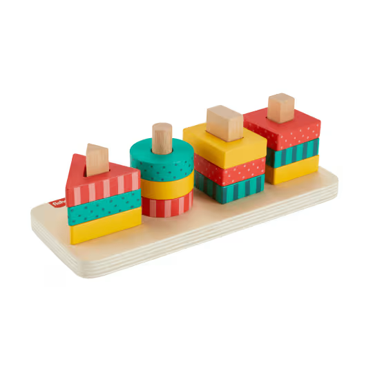 Fisher Price Wooden Shape Stacker 