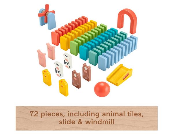Fisher-price Wooden Domino Run Set