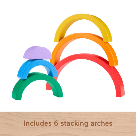 Fisher Price Wooden Stacking Rainbow