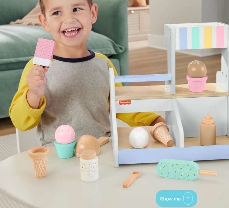 Fisher Price Wooden Ice Cream Shop Set