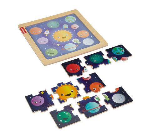 Fisher-price Solar System Wooden Puzzle 10 Piece