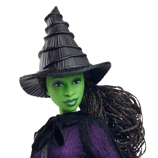 Wicked Deluxe Elphaba Fashion Doll & Accessories With Braided Hair & Posability