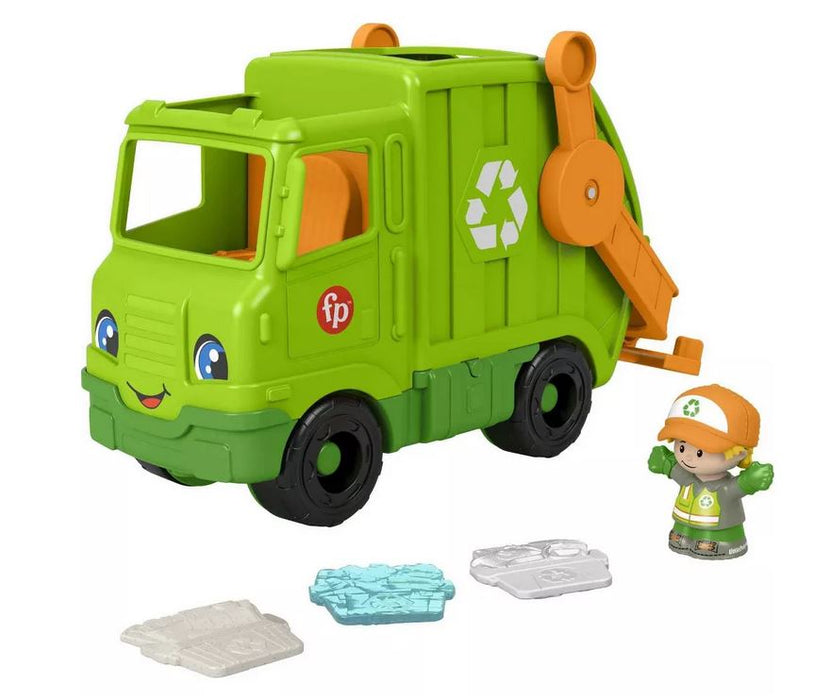 Fisher-price Lil People Recycling Garbage Truck With  Sound