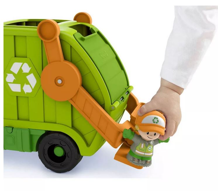 Fisher-price Lil People Recycling Garbage Truck With  Sound