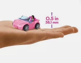 Barbie Mini Land Pink Convertable With Doll