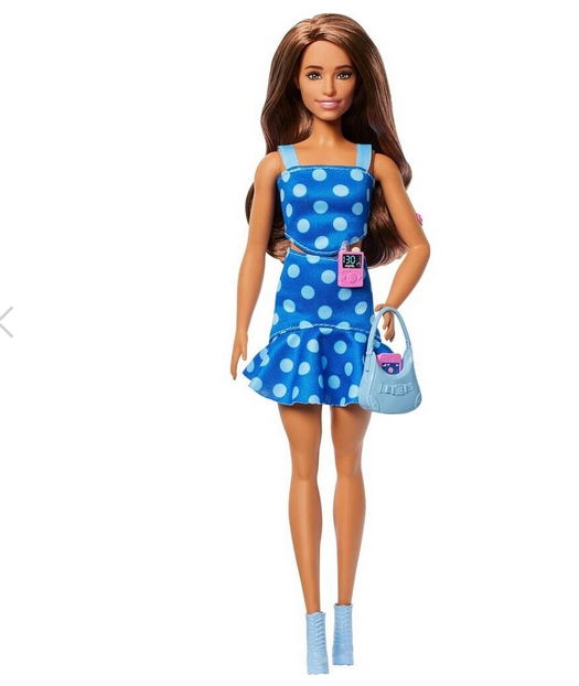 Barbie Fashionista Doll #242 With Type 1 Diabetes In Polka Dot Outfit