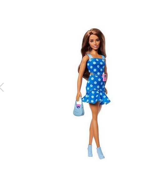 Barbie Fashionista Doll #242 With Type 1 Diabetes In Polka Dot Outfit