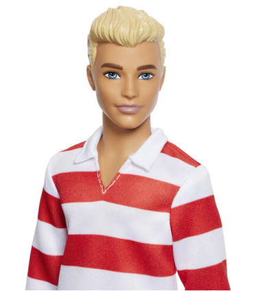 Barbie Ken Fashionista Doll - 241 Red And White Striped Shirt