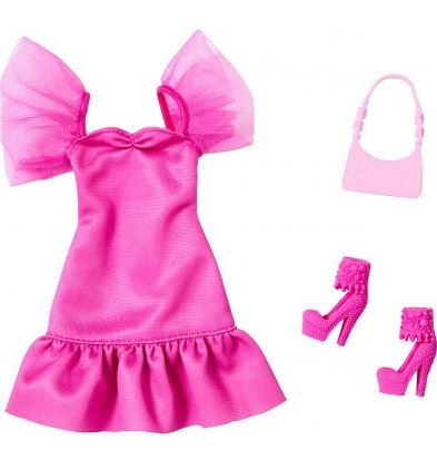 Barbie Complete Looks Fashion Pink With Shoes And Handbag