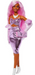 Barbie Deluxe Style 11" Doll #1purple Hair In Glossy Pink Dress