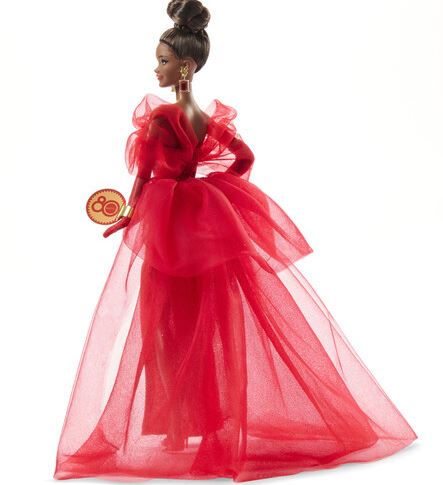 Barbie 80th  Signature Anniversary Ruby Red Brunette Doll