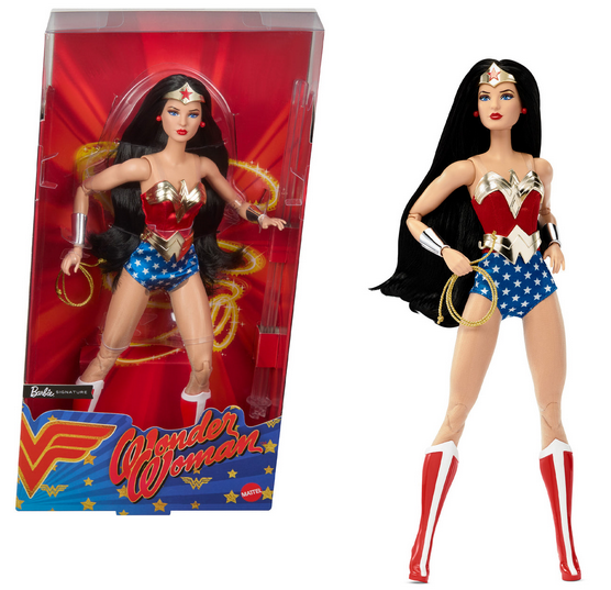Barbie Signature  Dc Comics Anniversary Wonder Woman Doll Jbj36-0