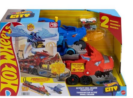 Hot Wheels City Ultimate Dual Dragon  Transporter