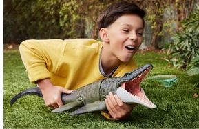 Jurassic World Mosasaurus Rebirth Bite N Blast  Dinousaur