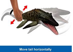 Jurassic World Mosasaurus Rebirth Bite N Blast  Dinousaur