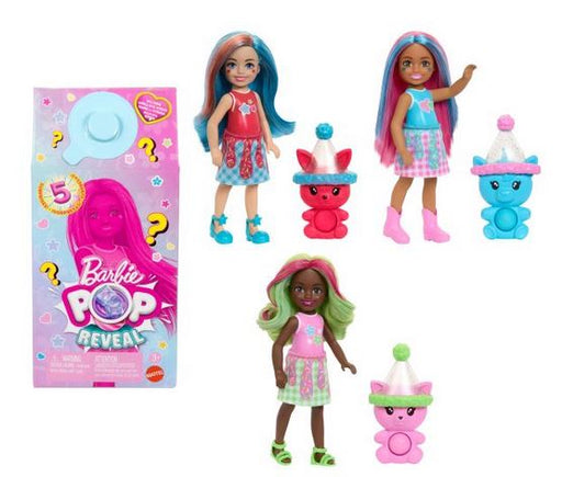 Barbie Chelse Pop Reveal Doll With 5 Surprises