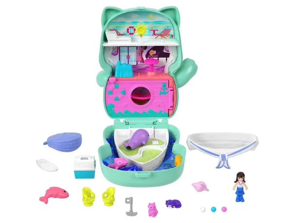 Polly Pocket World Core Compact -  Set Sail Kitty