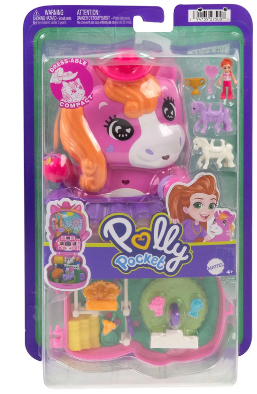 Polly Pocket World Core Compact - Pony Rodeo