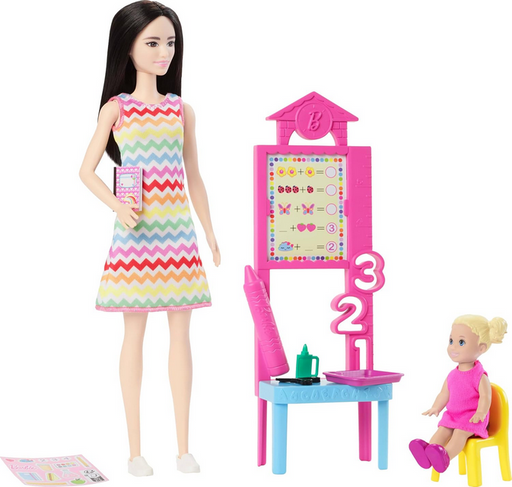 Barbie You Can Be Anything Teacher Black Hair Doll And Playset