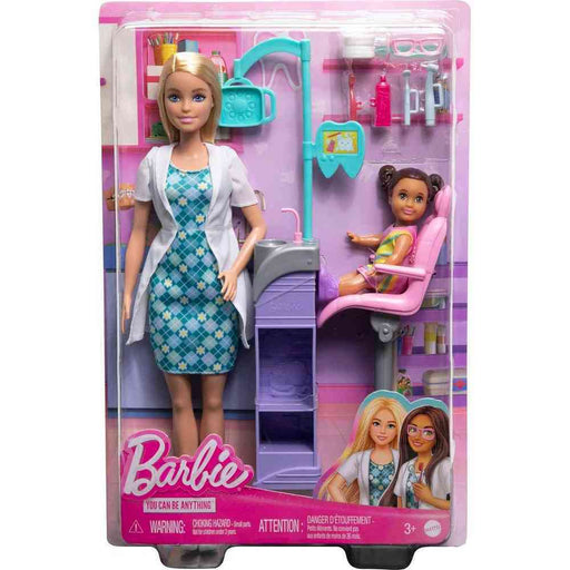 Barbie You Can Be Anything Dentist Blonde Doll Playset