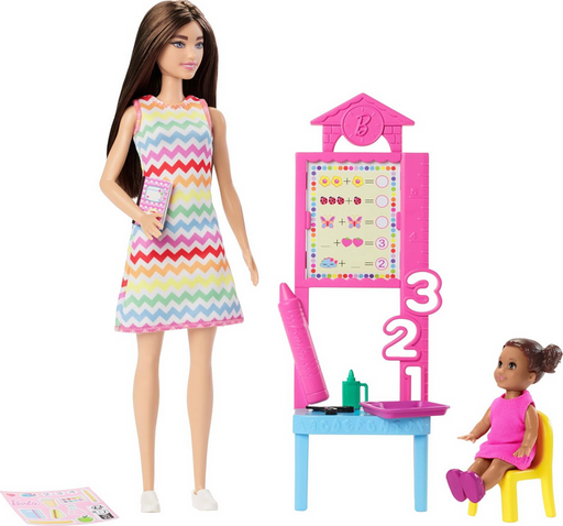 Barbie You Can Be Anything Teacher Brown Hair Doll And Playset