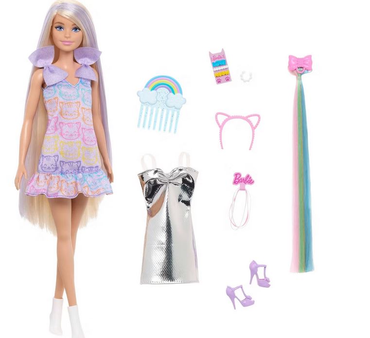 Barbie Hair Fun And Fanycy Play Blonde Doll