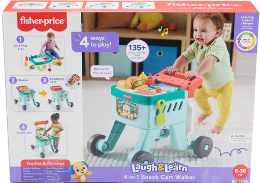 Fisher-price Laugh & Learn 4 In 1 Deluxe Walker Food Cart