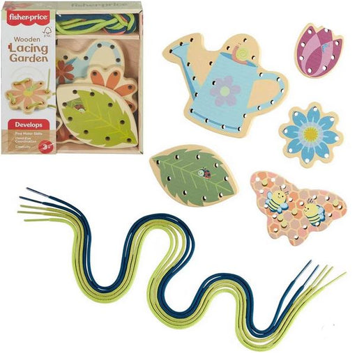 Fisher Price Wooden Threading Garden Shapes