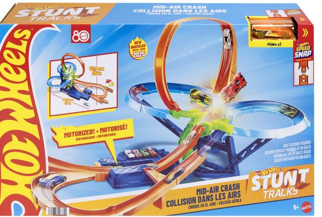Hot Wheels Mid Air Collision Stunt Track Set