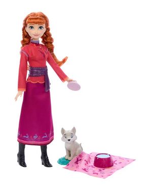 Disney Frozen Anna Doll Animals Of Arendelle With Baby Wolf