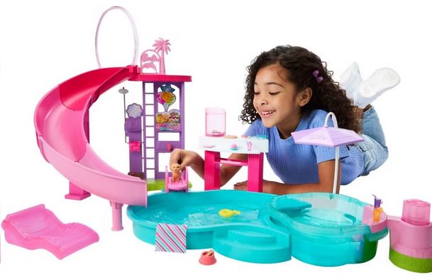 Barbie Dream Pool And Spa  With Slide 