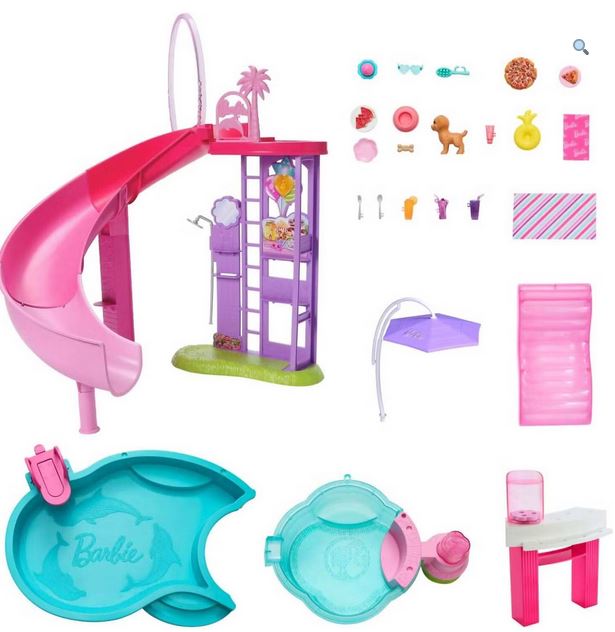 Barbie Dream Pool And Spa  With Slide 