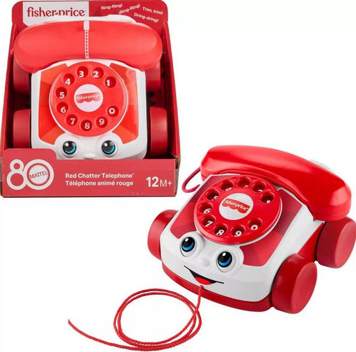 Fisher Price Chatter Telephone (red) Mattel 80th Anniversay