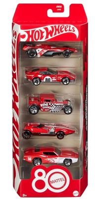 Hot Wheels 80th Anniversary 5 Car Pack