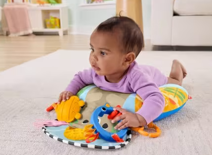 Fisher-price Tummy Time Sensory Play Mat Ages:birth+