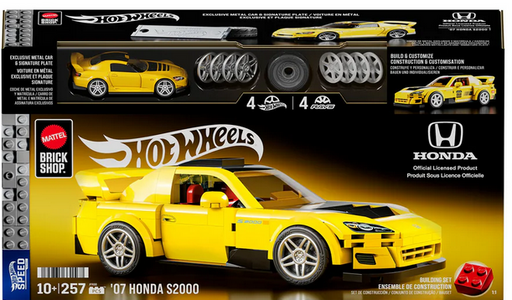 Hot Wheels '07 Honda S2000 Brick Shop 257 Pc Ages:10+