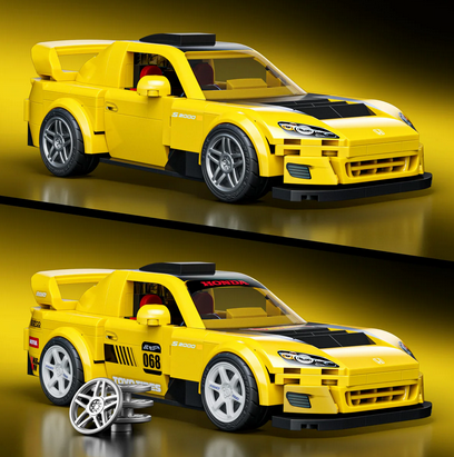 Hot Wheels '07 Honda S2000 Brick Shop 257 Pc Ages:10+
